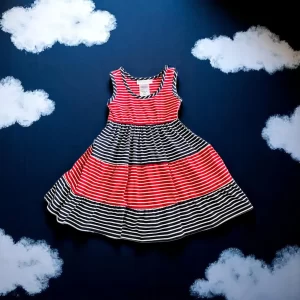 Bonnie Jean Red Striped Dress